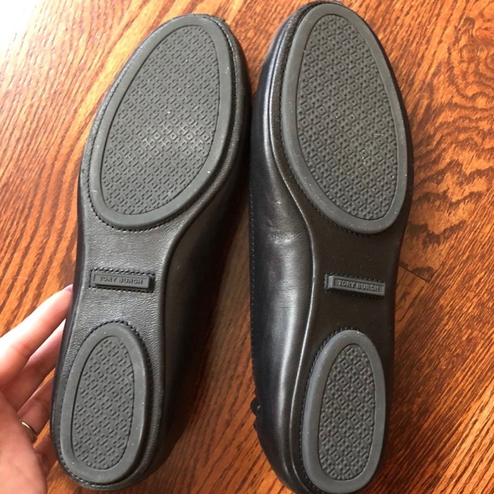 Tory Burch Black Minnie Travel Flats size 7.5 - Picture 4 of 8